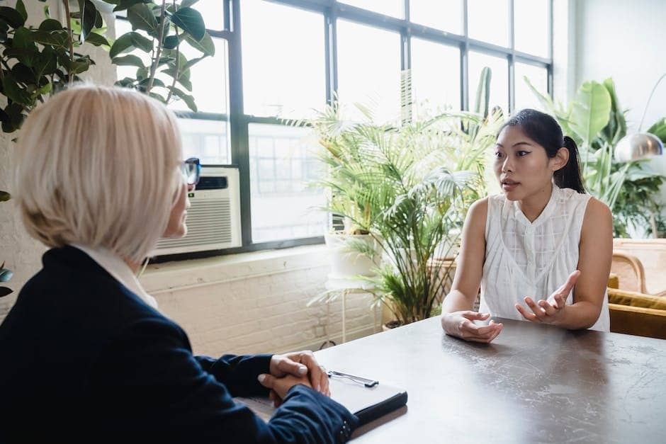 two women having therapy session
