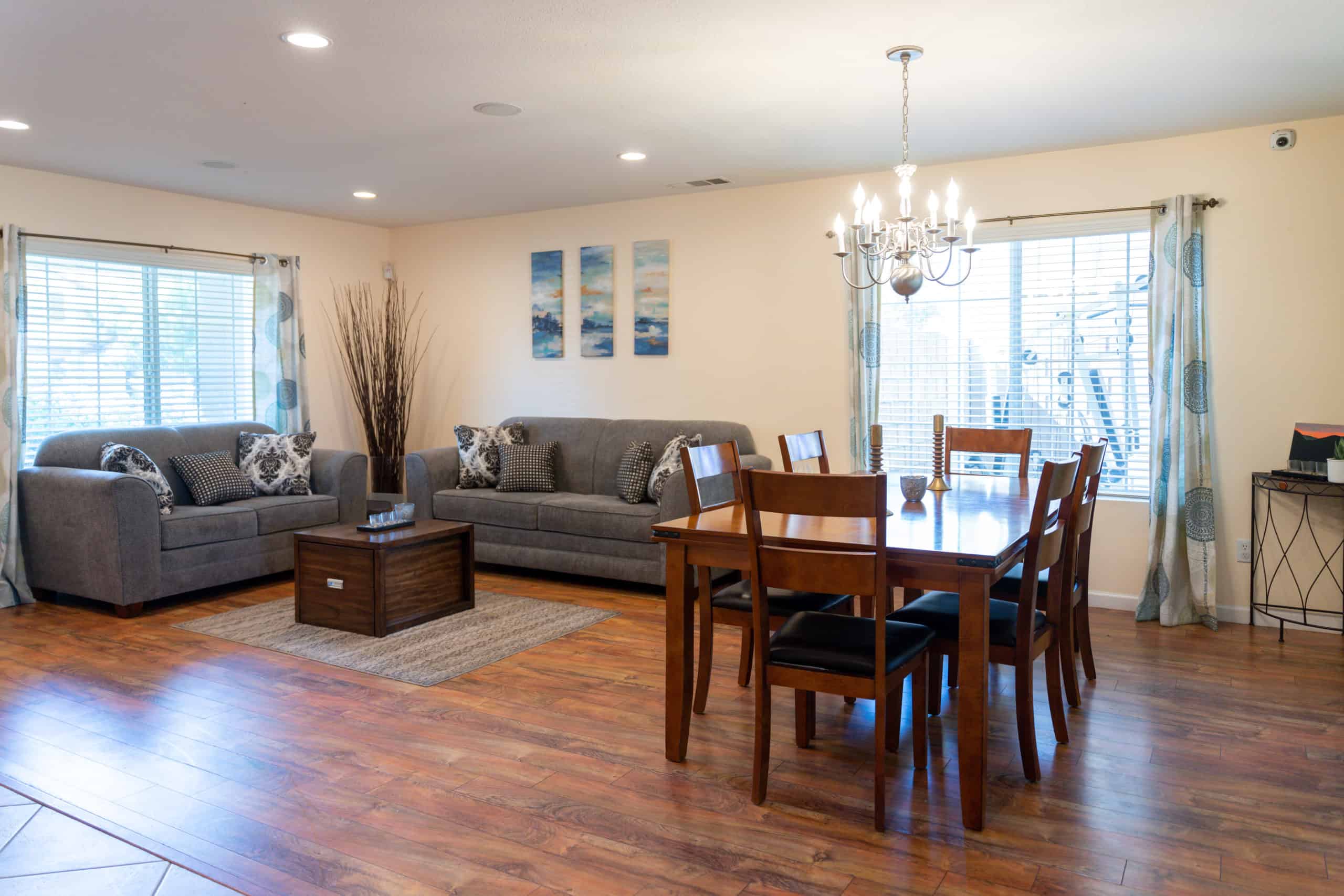 living area at quest to recovery